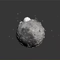 Stone Sphere Featuring Wooden Dome Structure Small Cross Markers And Decorative Lines On Gray Background