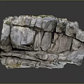 Rock Block Rock Block Rock Specimen Boulder Big Stone Block Rock Stratum Rock Stratum Rock Stratum Rock 3d model