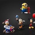 Mickey Minions Donald Duck Doll 3d model