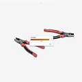 Two Different Types Professional Hardware Tools Pliers With Red And Black Handles