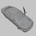 Red Classic Car With Open Doors And Detailed Alloy Wheels Design