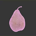 Fresh Ripe Pear With Yellow Green Skin And Brown Spots On Dark Background