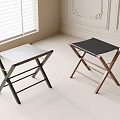 Modern Folding Stool Mazar Stool 3d model