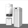 Modern White Household Appliances With Sleek Design Standing And Wall Mounted For Home Use