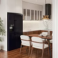 Apartment Interior with Wooden Floor Sofa Coffee Table and Floor to Ceiling Windows