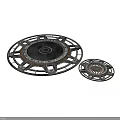 Mechanical Clutch Plates Circular Metallic Geared Disc Machinery Parts