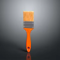 Essential Household Brush With Bright Orange Handle And Durable Bristles For Daily Cleaning