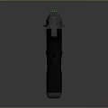 Futuristic Tactical Pistol With Black Grip Ergonomic Handle And Tactical Barrel