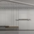 Contemporary Minimalist Sales Office Interior Featuring Starry Ceiling Comfortable Sofas And Exquisite Indoor Green Landscapes