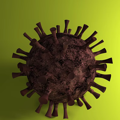 Modern virus New coronavirus 3d model