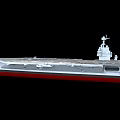 Advanced Military Weapon Aircraft Carrier Featuring Flight Deck and Combat Systems 3d model