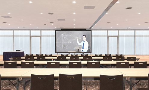 Modern Classroom Live Remote Classroom Live 3d model