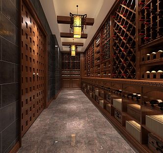 New Chinese Wine Cellar 3d model