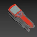 Handheld Industrial Device With Red And Black Design Digital Display And Control Buttons