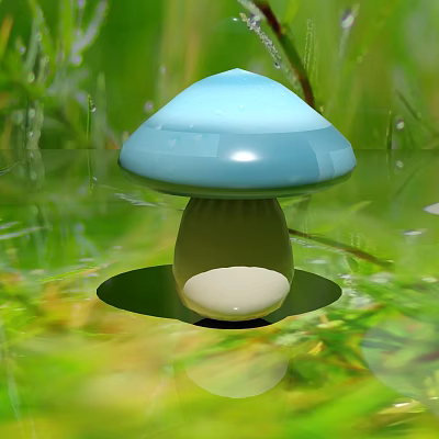 Modern ornaments mushroom 3d model
