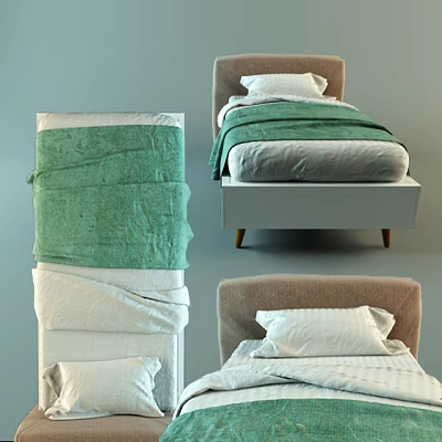 Single Bed 3d model