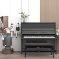 Modern Piano Ornaments Decorative Painting 3d model