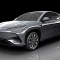 Silver Modern SUV Car With Sleek Aerodynamic Body And Sporty Wheels Design