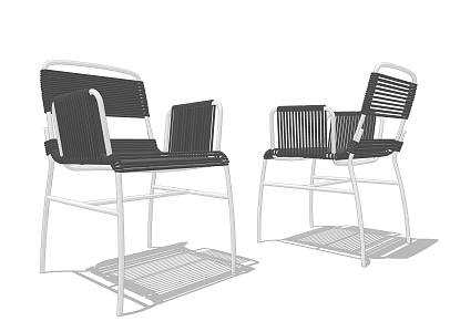 Modern Outdoor Chair Outdoor Leisure Chair 3d model