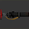 Industrial Piping System with Red Valves and Metal Fittings in Engineering Setup
