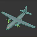 Cosmic Aerospace Model Design Featuring Light Blue Body With Four Propellers And Dark Background