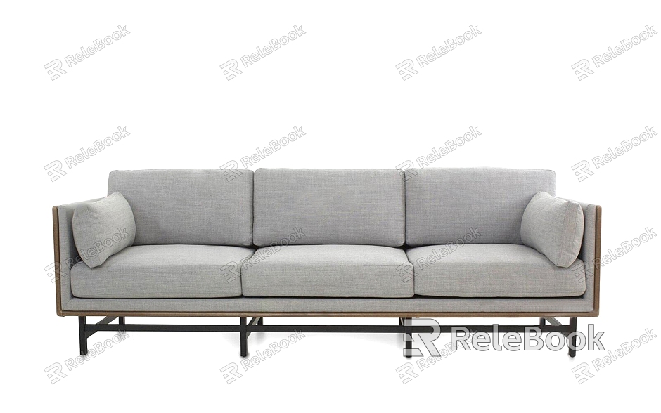 Modern three-seat sofa model