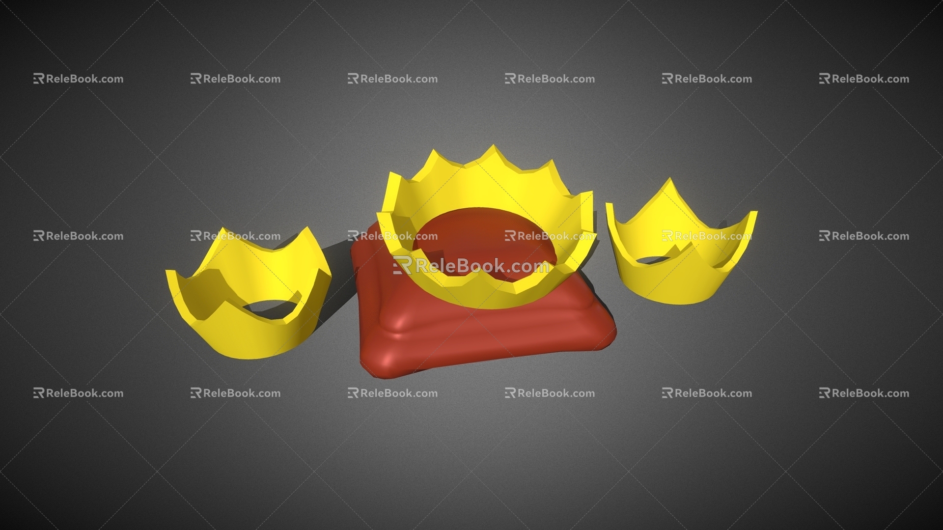 Modern Cartoon Crown Crown Crown 3d model