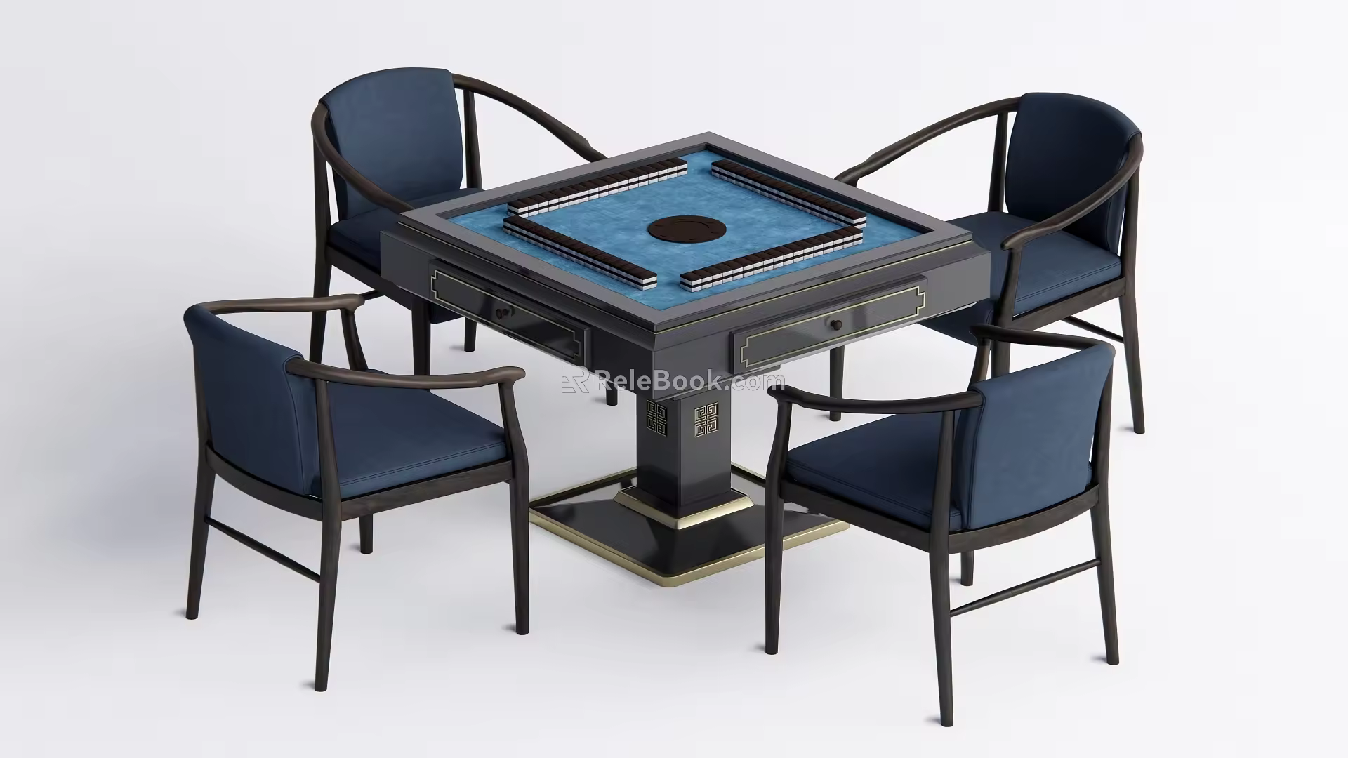 New Chinese Mahjong Table and Chair Mahjong Machine Automatic Mahjong Machine 3d model