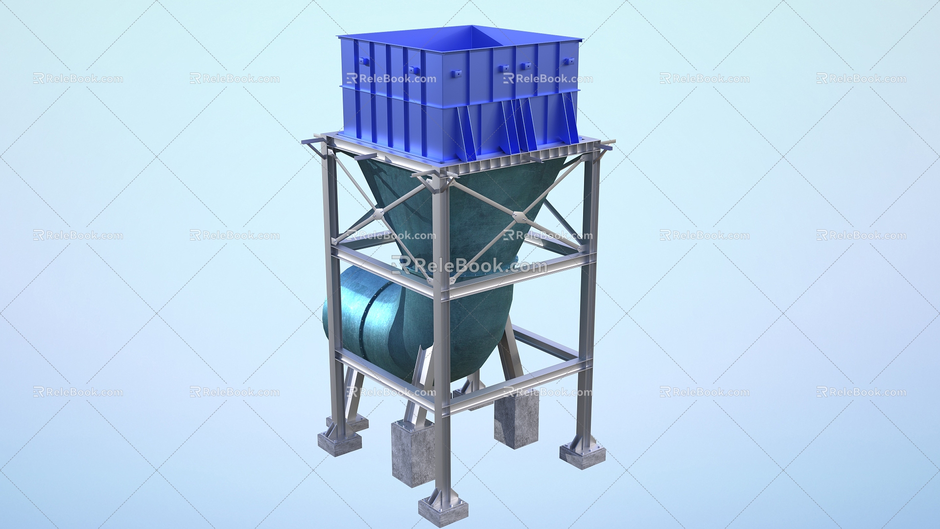 coal mine ventilation 3d model