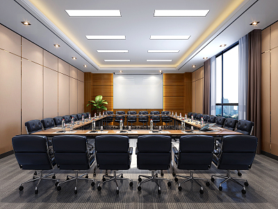 Modern Conference Room Training Room 3d model