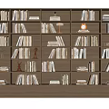 Modern bookcase 3d model