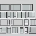 Modern windows combination windows glass windows floor-to-ceiling windows balcony windows bay windows bedroom windows sliding windows casement windows doors and windows 3d model