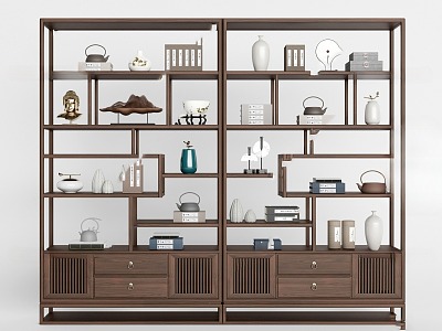 Modern Style Home Storage Cabinet Display Cabinet 3d model