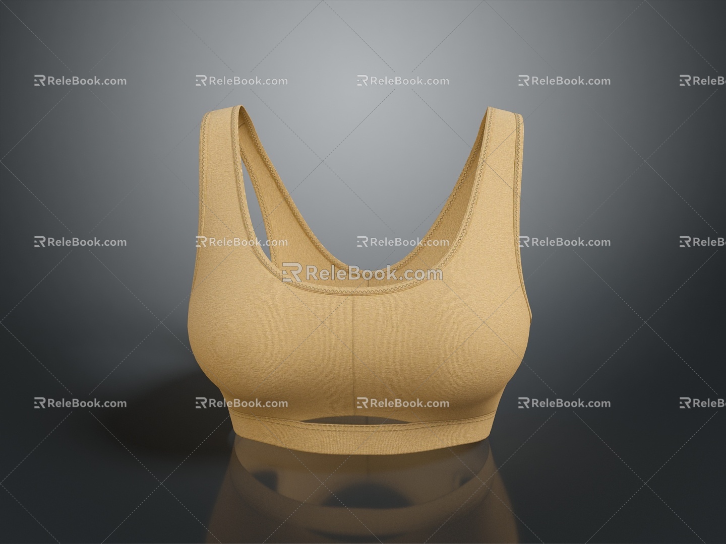 Underwear Bra Full Cup Bra Strapless Bra Silk Cotton Padded Bra Traceless Bra 3d model