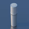 Sleek Silver Cylindrical Microphone With Mesh Top And Smooth Surface For Daily Use
