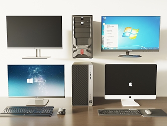 Desktop computer 3d model