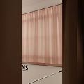 NSNS Abstract Oil Painting With Brown Beige Tones Hung On Light Wall