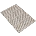 Square Beige Woven Carpet With Striped Pattern For Modern Minimalist Space 3d model