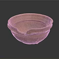 Vintage Style Handcrafted Brown Ceramic Tableware Bowl with Handles Textured Surface on Dark Background