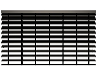 Solid wood venetian blinds ladder with black 3d model