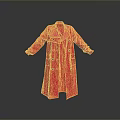 Stylish Red Long Trench Coat With Double Breasted Open Front As Daily Life Clothing Essential