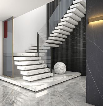 Modern Stairs 3d model