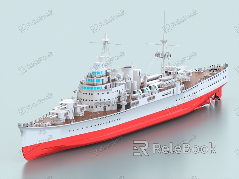 Warship Destroyer Frigate Warship Ship Cruiser model