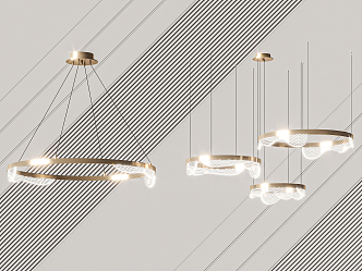 Light Luxury Chandelier 3d model