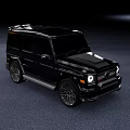 Black Off Road SUV With Sturdy Body And Large Alloy Wheels