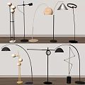 Combination of lamps and lanterns in ancient style floor lamp creative floor lamp special-shaped lamp 3d model