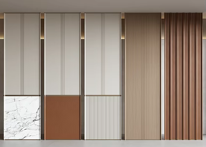 Modern Wall Panel Leather Wall Panel Wood Finish Wall Panel Marble Wall Panel Hard Bag 3d model