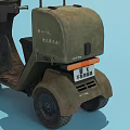 Electric Commercial Mobility Scooter With Canopy Windshield And Seats For Business Use