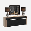 Light Luxury Dressing Table 3d model