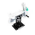 White Green Motorcycle Spring Rider Playground Equipment With Number 1 And Spring Base For Kids